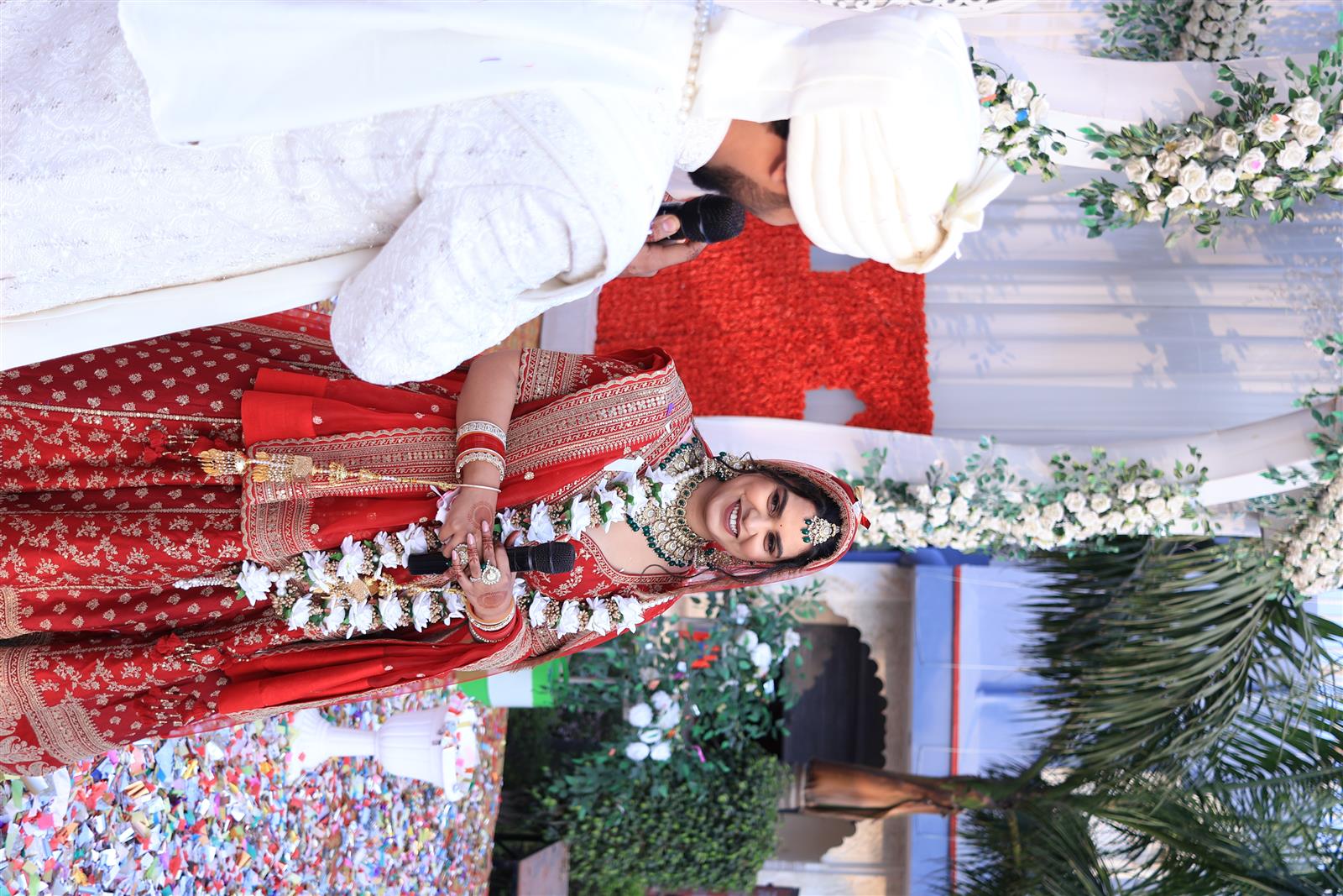 Playful candid moment